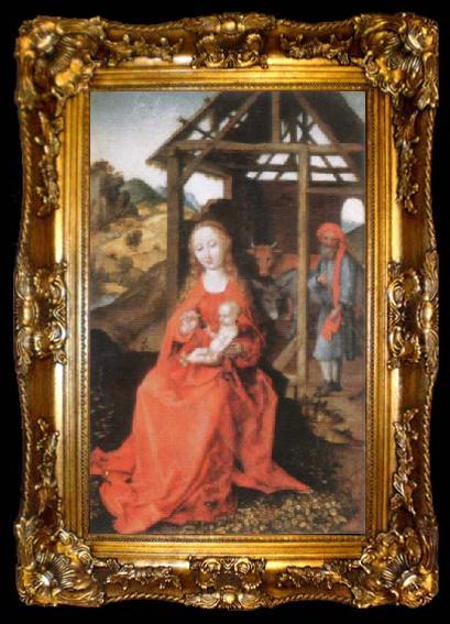 framed  Martin Schongauer The Holy Family, ta009-2